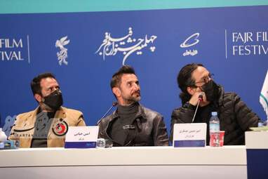 نشست خبری عوامل فیلم " برف آخر "-امین حیایی