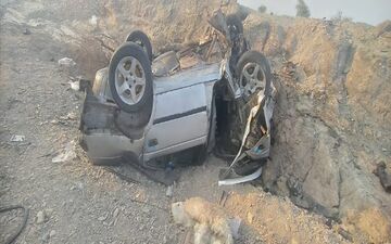 واژگونی پژو حامل اتباع در محور قلعه‌گنج 8 کشته و مصدوم بر جای گذاشت