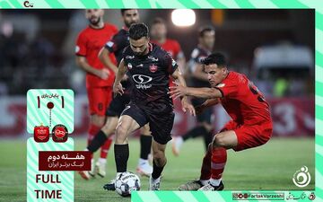 خلاصه بازی تراکتور 1 - پرسپولیس 1 + ویدئو