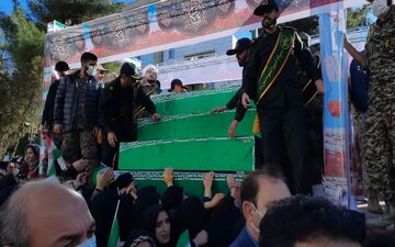 گزارش تصویری/ تشیع ۶۵شهید  گمنام درایلام  