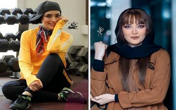 تصویری زیبا و جذاب از بهنوش طباطبایی با چادر گلدار در کنار شیشه‌های رنگی رنگی!