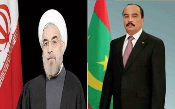 پیام تبریک رییس جمهور موریتانی به حسن روحانی