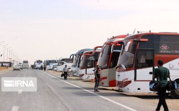 آمادگی ۱۶۰۰ اتوبوس برای بازگشت زائران اربعین از شلمچه به سراسر کشور