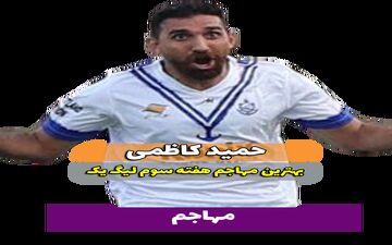  حمید کاظمی؛ بهترین مهاجم  هفته سوم لیگ یک/فیلم