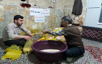 اجرای طرح "آستان مهربانی" در آستانه سال نو در بقاع متبرکه کرمانشاه + تصاویر