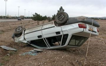 واژگونی پراید و مرگ راننده در دشتستان