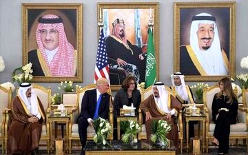 باد معدۀ ترامپ در حضور اعلی حضرت!
