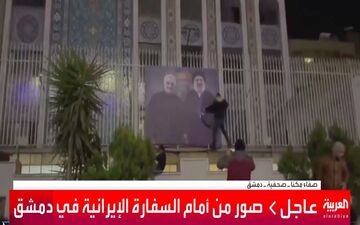 حمله مسلحانه شورشیان به سفارت ایران در سوریه/ ساختمان سفارت تخریب شد + فیلم