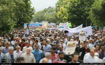 حضور ذوالفقار در راهپیمایی امروز تن نظام سلطه را لرزاند