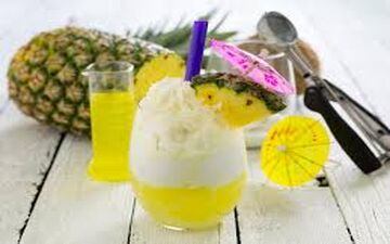 نوشیدنی شیک تابستانه|  آناناس گلاسه
