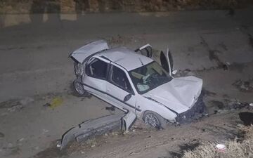 واژگونی خودرو در محور مهاباد به ارومیه ۴ مصدوم بر جای گذاشت