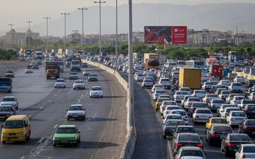 ترافیک سنگین در آزادراه تهران - کرج -قزوین 