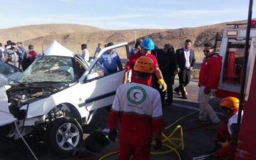 واژگونی «سمند» و «پرشیا» در محور هراز ۲ مصدوم بر جای گذاشت