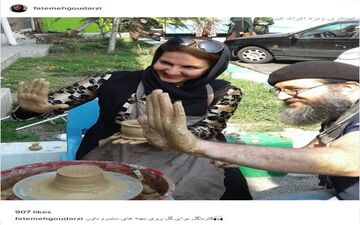 گل بازی فاطمه گودرزی در کنار کودکان سندرم داون (عکس)