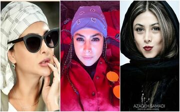 آزاده صمدی خود شیفته شد/ یک روز تیپ های خفن یک روز چفیه برگردن/ با خودت چند چندی خانم ؟! + عکس عجیب