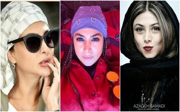 آزاده صمدی خود شیفته شد/ یک روز تیپ های خفن یک روز چفیه برگردن/ با خودت چند چندی خانم ؟! + عکس عجیب