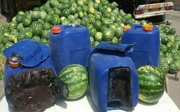 کشف 48 کیلو تریاک از یک دستگاه کامیون حامل بار هندوانه
