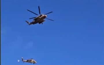 سقوط یک فروند بالگرد نظامی اسرائیل در کرانه باختری 