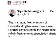 ادامه رفتارهای متناقض ترامپ در قبال ایران با بازنشر پست عراقچی 