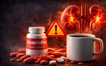 هشدار درباره ترکیب خطرناک ایبوپروفن و نوشیدنی‌های کافئین‌دار