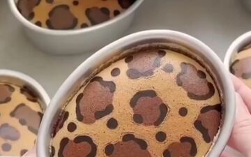 طرز تهیه  کاپ کیک پلنگی!