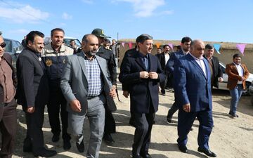 افتتاح واحدهای مسکونی گهواره  توسط  رئیس کمیته امداد کشور و  استاندار کرمانشاه 