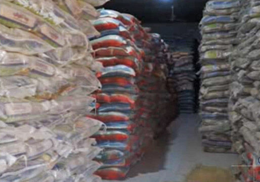 کشف بیش از ۱۳ تن برنج احتکاری در شرق گیلان