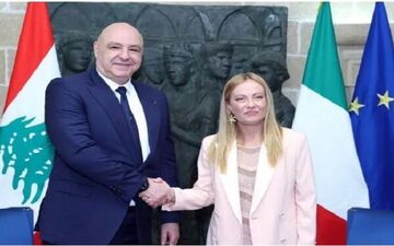 رئیس‌جمهور لبنان از نخست‌وزیر ایتالیا خواست تا بر اسرائیل فشار آورد