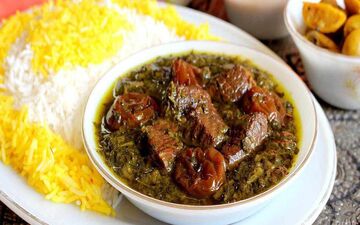 خورشت آلو اسفناج مجلسی رو این طوری درست کن