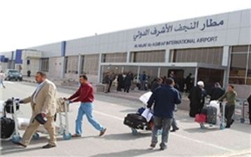 پروازهای فرودگاه نجف از سر گرفته شد
