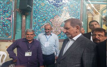 اسحاق جهانگیری در انتخابات شرکت کرد

