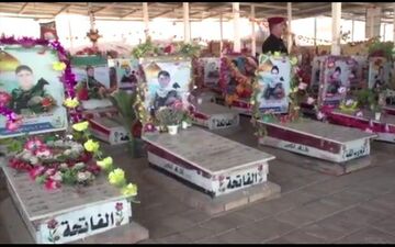 اولین جشن پیروزی بر داعش در «مقبرة الشهداء» نجف ‌اشرف +فیلم 