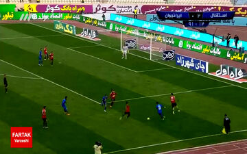 گل سوم استقلال به ایران جوان (قربانی) + فیلم
