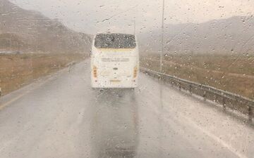 هواشناسی| بارش باران در جاده های دو استان کشور

