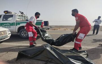 حادثه غم انگیز در جیرفت؛ برخورد اتوبوس و سواری ۲ کشته برجای گذاشت