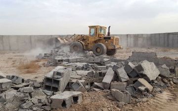 ۷۵ مورد ساخت‌ وساز غیرمجاز در زمین‌های کشاورزی رباط‌کریم تخریب شد