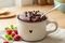 طرز تهیه کیک لیوانی شکلاتی در ۲ دقیقه با مایکروفر