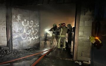 
حریق برج در حال ساخت در بزرگراه همدانی مهار شد

