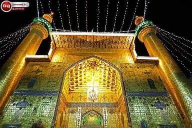 حرم امام علی (ع) در شب میلاد + عکس