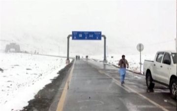 برف پاییزی میهمان مردم مازندران می‌شود