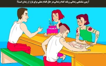 یکی از زندانی ها نقشه فرار در سر دارد / هوش خودت رو محک بزن!