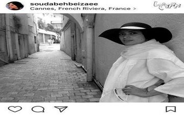 خانم بازیگر در کوچه پس کوچ های کن فرانسه