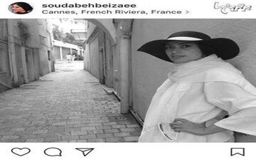 خانم بازیگر در کوچه پس کوچ های کن فرانسه