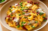 طرز تهیه  اسپاگتی کاربونارا| حتما امتحانش کنید!