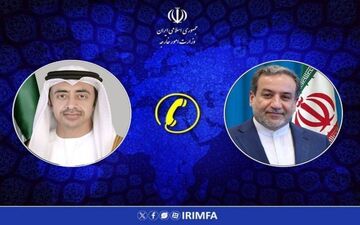 رایزنی عراقچی و وزیر خارجه امارات 
