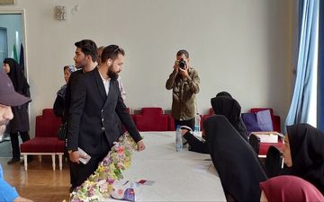 تالار وحدت| محسن افشانی و قاسم افشار اولین هنرمندان رأی دهنده
