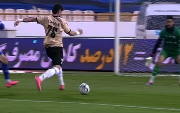 گل اول شمس‌آذر به استقلال + ویدئو