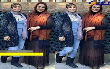 شلوار عجیب و غریب سحر قریشی در کنار بازیگر مشهور + عکس