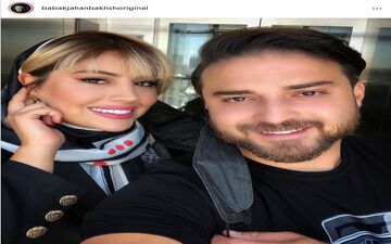 عاشقانه های بابک جهانبخش با همسر زیبایش در جزیره کیش + عکس