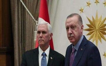 میدل‌ایست‌آی: اردوغان و پنس بر سر آتش‌بس‌ موقت در سوریه موافقت کردند